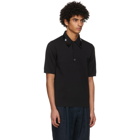 Dolce and Gabbana Black Silk Polo