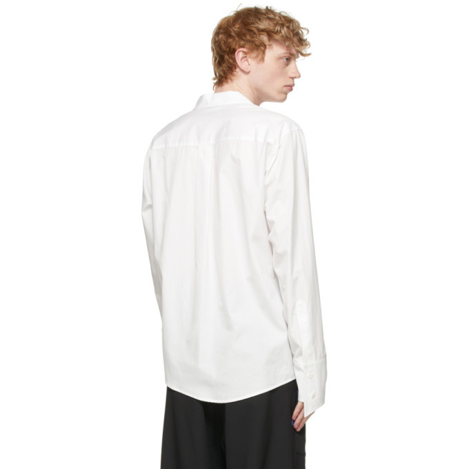 Sulvam White Asymmetric Shirt Sulvam