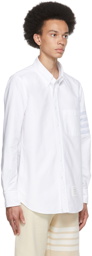 Thom Browne White 4-Bar Straight Fit Shirt