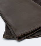 Nour Hammour Calf hair and leather gloves