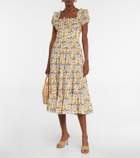 Agua by Agua Bendita Banana printed midi dress