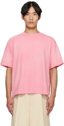The Elder Statesman Pink Sunbleached Oversized T-shirt