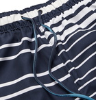 Hugo Boss - Mid-Length Striped Shell Swim Shorts - Blue