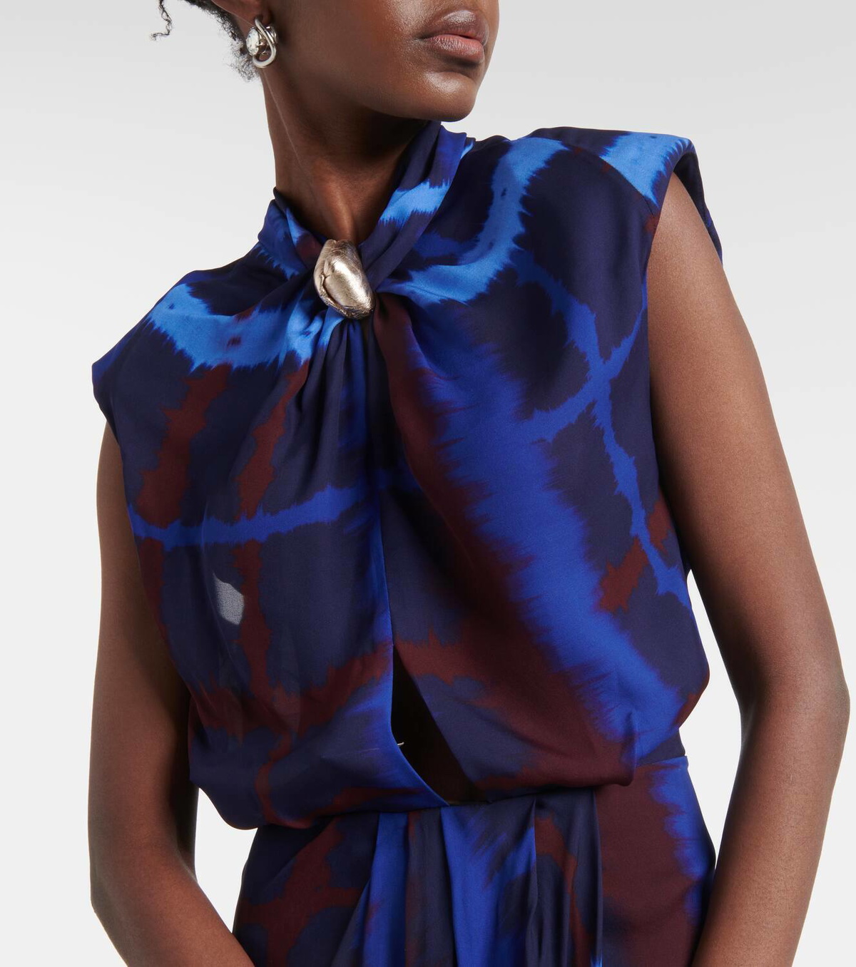 Johanna Ortiz Inspiring Vistas tie-dye silk maxi dress