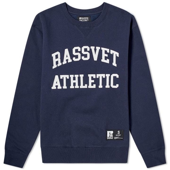 Photo: PACCBET x Russell Athletic Crew Sweat Navy