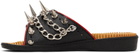 doublet Black Punk Massage Sandals