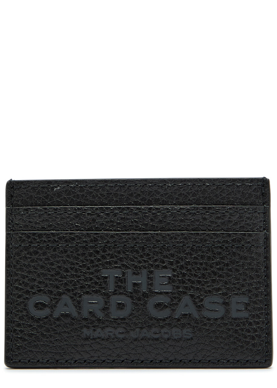 Marc Jacobs The Card Case Grained Leather Card Holder - Black - One Size