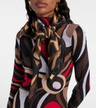 Pucci Labirinto silk twill scarf