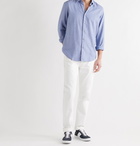 HUGO BOSS - Lucas Micro-Checked Cotton Shirt - Blue