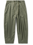 Needles - H.D. Wide-Leg Slub-Cotton Drawstring Trousers - Green