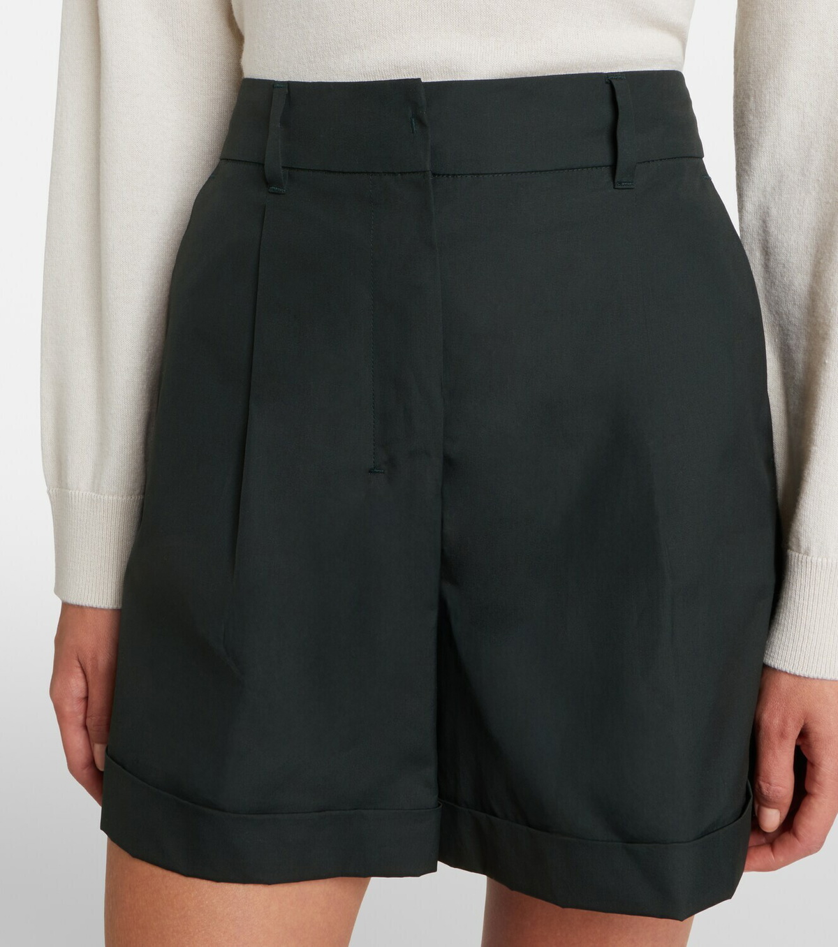 'S Max Mara Cotton poplin shorts