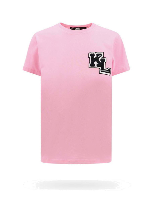 Photo: Karl Lagerfeld   T Shirt Pink   Womens