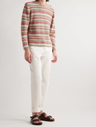 Inis Meáin - Striped Linen Sweater - Red