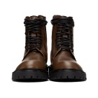 Ann Demeulemeester Brown Lace-Up Boots