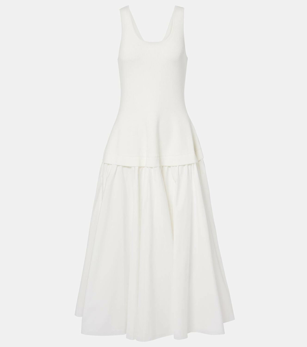 Simkhai Jazz cotton-blend poplin midi dress Simkhai