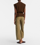 Citizens of Humanity Thassos cropped cotton twill cargo pants