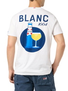 MC2 Saint Barth Cotton T-shirt With Blanc 1664 Print And Embroidery | Blanc 1664 Special Edition