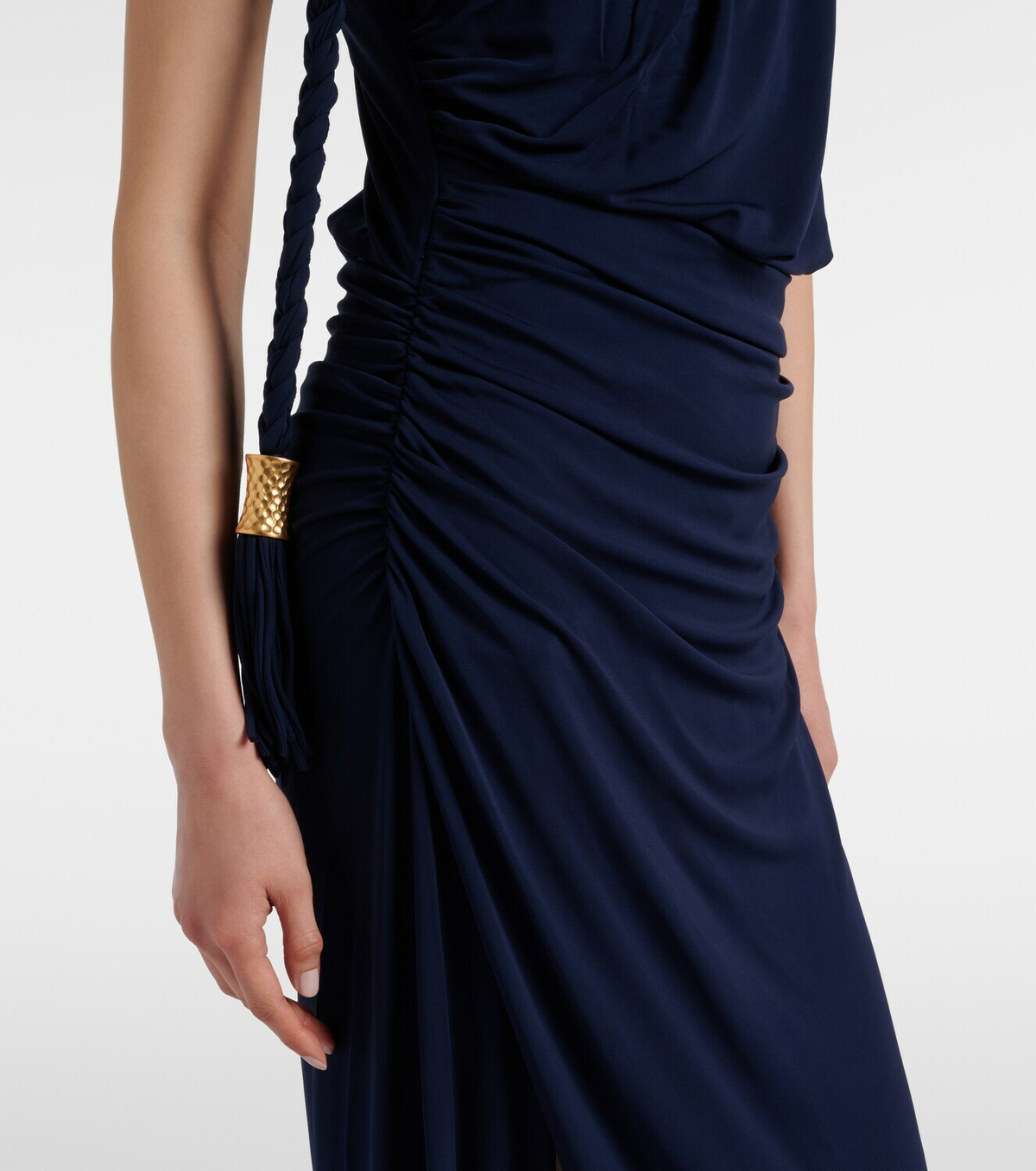 Simkhai Moira draped scarf-detail jersey gown
