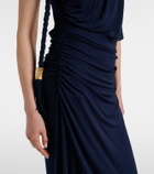 Simkhai Moira draped scarf-detail jersey gown