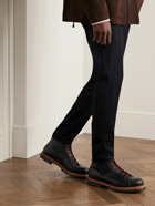 George Cleverley - Edmund Shearling-Lined Leather Boots - Black