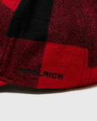 Woolrich Check Baseball Cap Black/Red - Mens - Caps