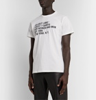 Helmut Lang - Logo-Print Cotton-Jersey T-Shirt - White