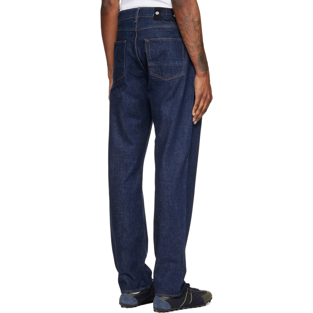 Stone Island Blue J100005 Indigo Denim-Rinsed Jeans