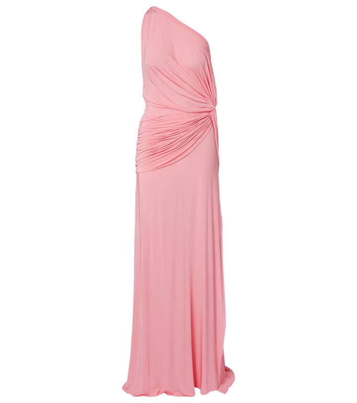 Photo: Alex Perry Gathered one-shoulder jersey gown