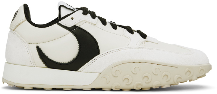 Photo: Marine Serre Off-White & Black MS Rise Sneakers