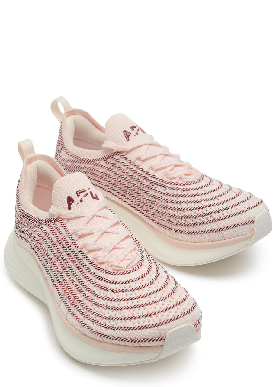 Athletic Propulsion Labs Techloom Zipline Knitted Sneakers Pink
