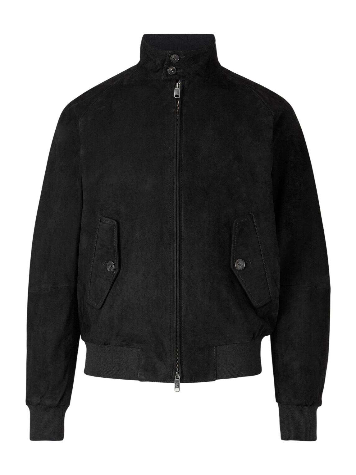Baracuta - G9 Suede Harrington Jacket - Black Baracuta