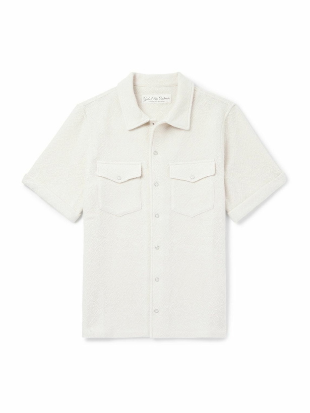 Photo: God's True Cashmere - Cashmere-Jacquard Shirt - Gray