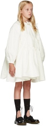 Shushu/Tong SSENSE Exclusive Kids White Cotton Tiered Dress