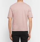 Saint Laurent - Striped Cotton T-Shirt - Men - Red