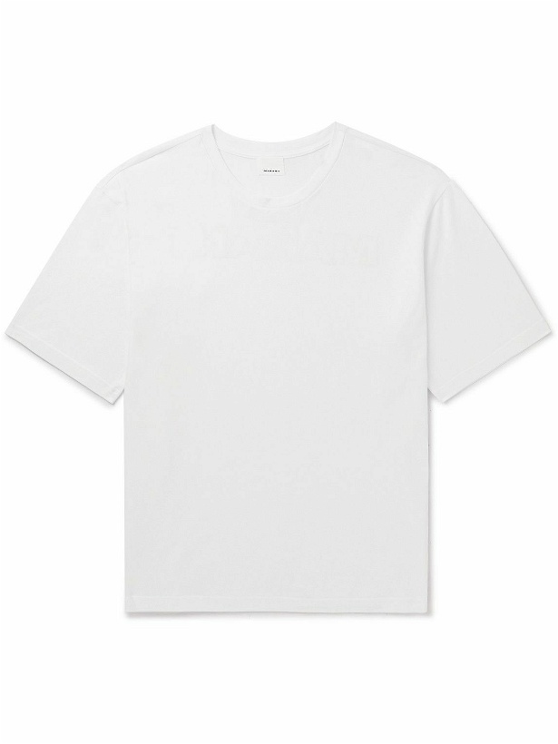 Photo: Isabel Marant - Guizy Logo-Print Cotton-Jersey T-Shirt - White
