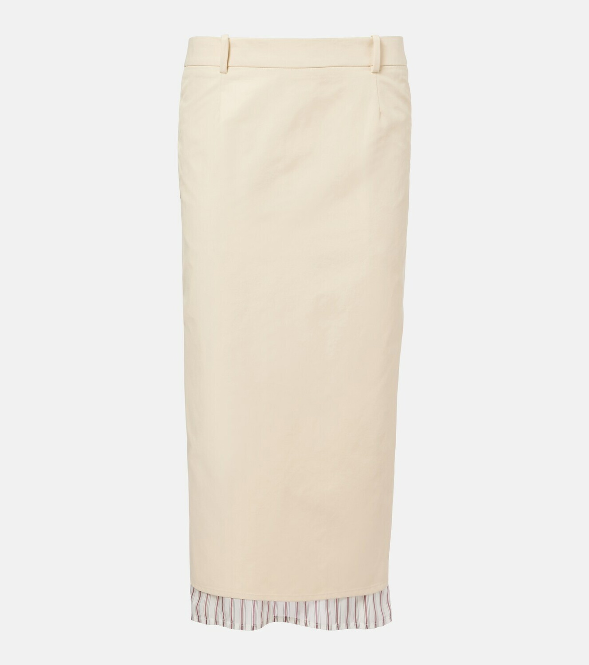 The Attico Cotton-blend pencil skirt