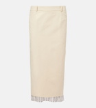 The Attico Cotton-blend pencil skirt