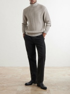 Massimo Alba - Ionio2 Straight-Leg Cotton Trousers - Brown
