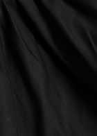 Staud Bellaria Ruched Stretch-cotton top Black