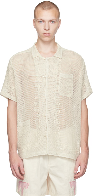 Photo: Bode Off-White Filigree Shirt