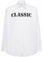 VETEMENTS - Classic Shirt Print Cotton Poplin Shirt