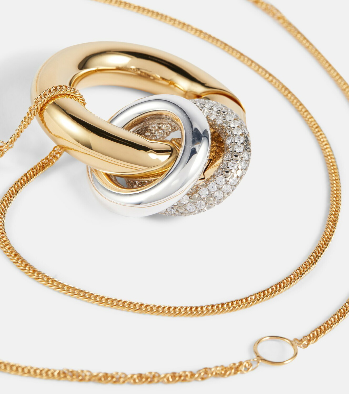 Jil Sander Crystalembellished pendant necklace Jil Sander