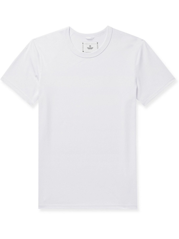 Photo: REIGNING CHAMP - Copper Cotton-Blend Jersey T-Shirt - White