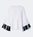 Jacquemus Cabana fringed cotton jersey T-shirt