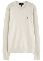 Belstaff Drift Cotton-blend Jumper Beige