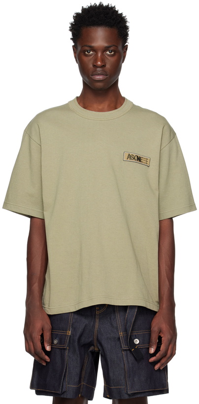 Photo: sacai Khaki 'As One' T-Shirt