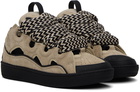 Lanvin Beige Curb Sneakers