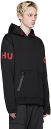 Hugo Black Drawstring Hoodie