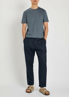 Sunspel Cotton T-shirt Dark Blue