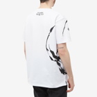 Alexander McQueen Men's Macro Skull T-Shirt in White/Black